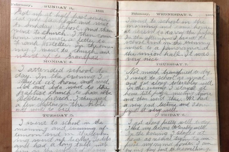 Historical Diaries and Journals Written by Teenagers Fully Transcribed